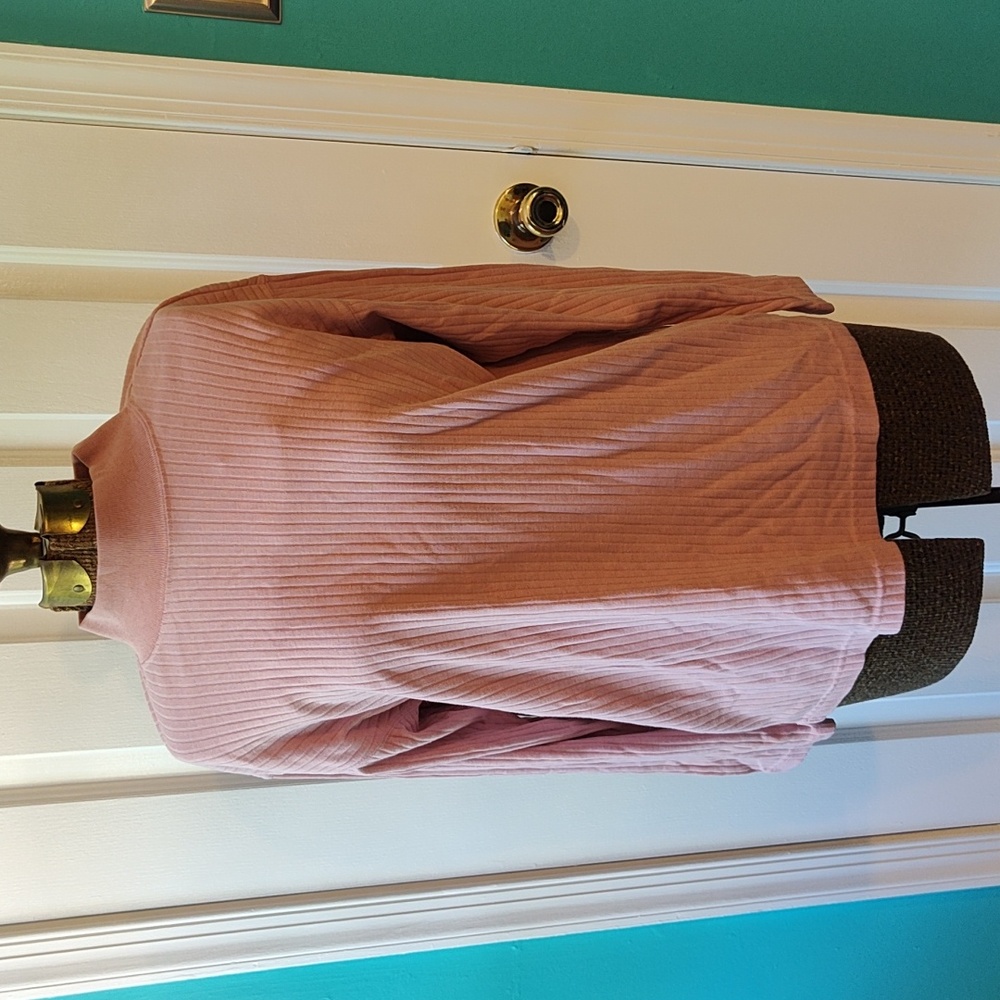 Dusty Pink Long Sleeve Mock Turtleneck